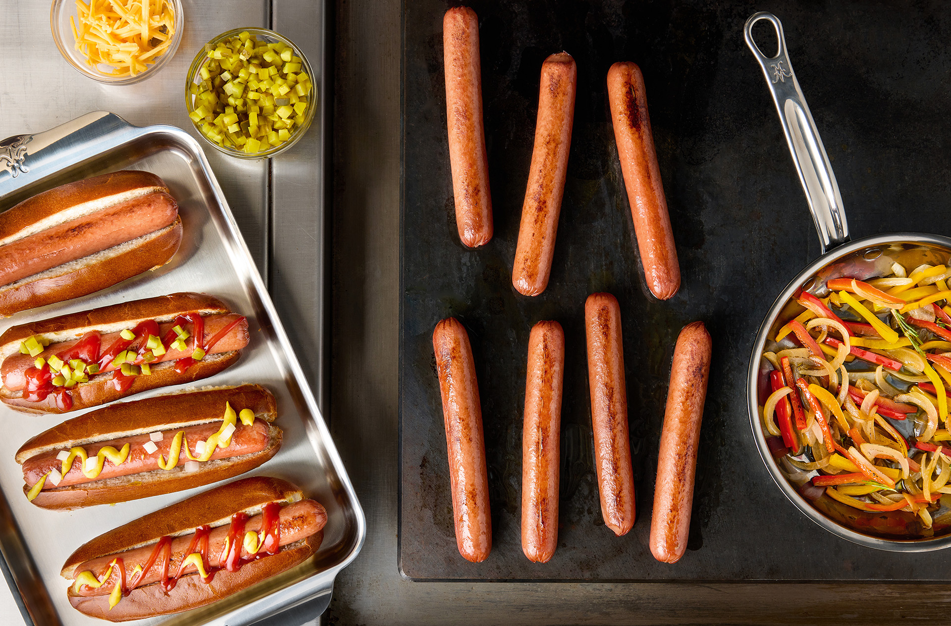 HESTAN BRANDT BEEF Hot Dogs Inside